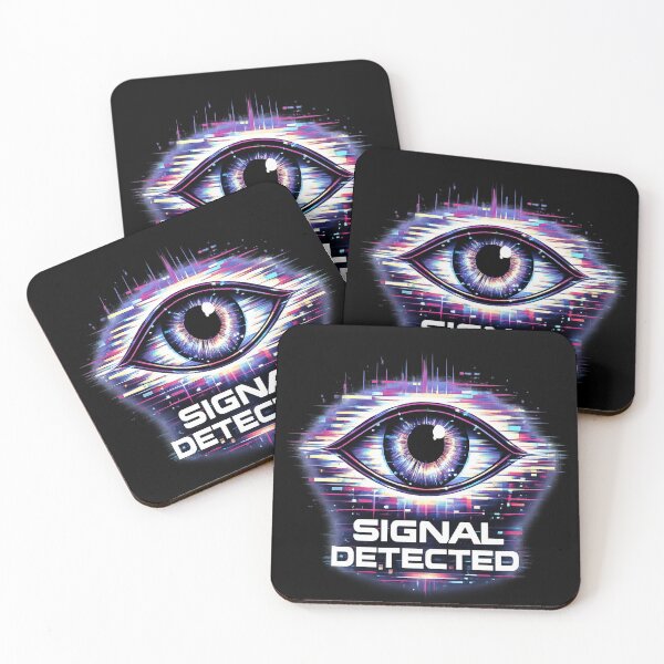 Item preview, Signal Detected Cyberpunk Eye Glitch Design designed and sold by Xemora.