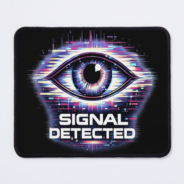 Item preview, Signal Detected Cyberpunk Eye Glitch Design designed and sold by Xemora.