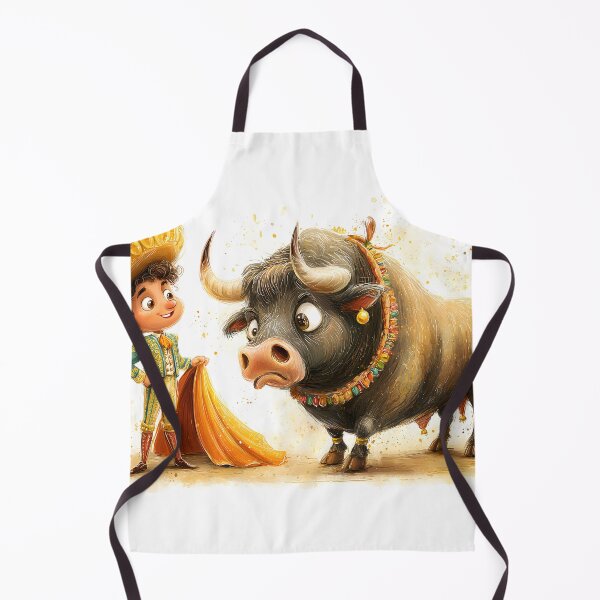 Item preview, Bold Toro and Young Matador in Colorful Scene designed and sold by Artessie.