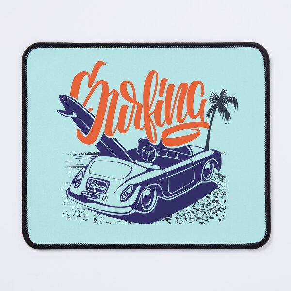 Item preview, California Surfing Vintage Roadster - Retro Beach Vacation Art designed and sold by PACS0011.