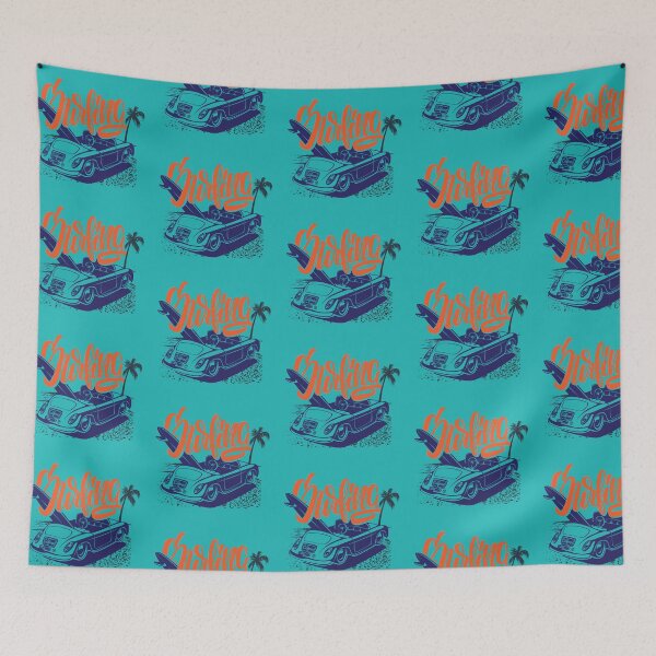 Item preview, California Surfing Vintage Roadster - Retro Beach Vacation Art designed and sold by PACS0011.