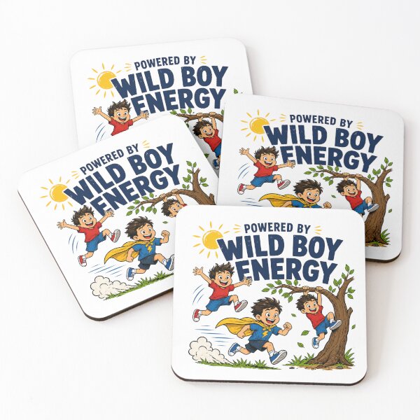 Item preview, Powered By Wild Boy Energy Funny Streetwear Quote designed and sold by ILYASSE1.