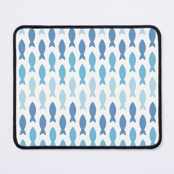 Item preview, Blue Fish Pattern designed and sold by JellyBeeJ.