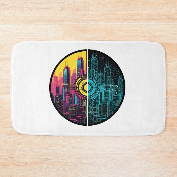 Item preview, Digital Twin City Reality Synchronized Tech Badge designed and sold by octozap.