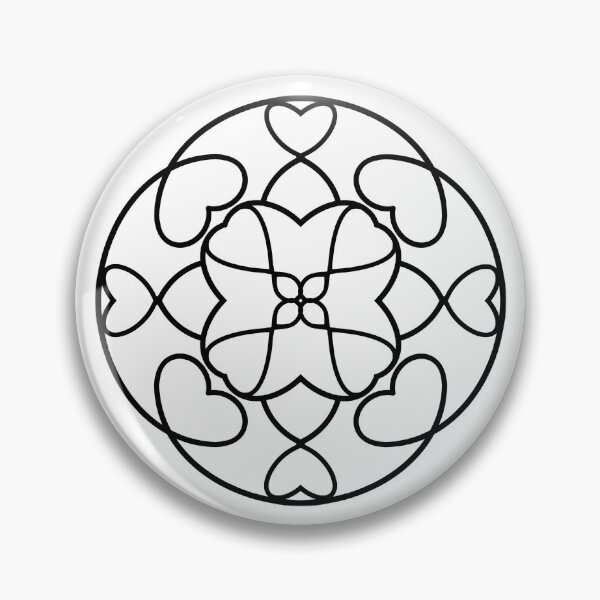 Item preview, Boho Heart Mandala | Floral Line Art for Calm & Love Aesthetic designed and sold by IwonaKpn.