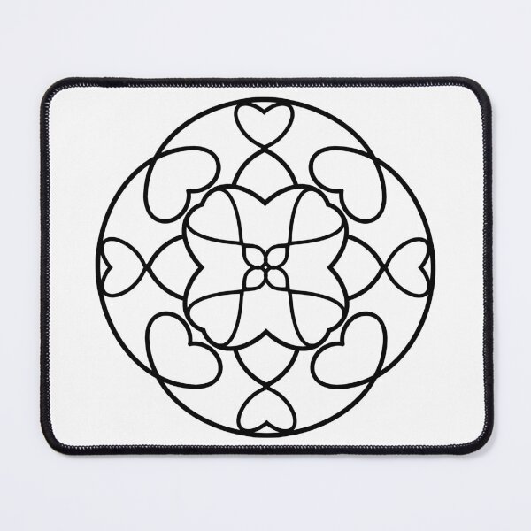 Item preview, Boho Heart Mandala | Floral Line Art for Calm & Love Aesthetic designed and sold by IwonaKpn.