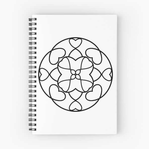 Item preview, Boho Heart Mandala | Floral Line Art for Calm & Love Aesthetic designed and sold by IwonaKpn.