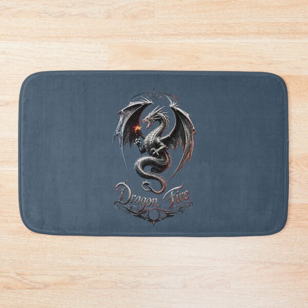 Item preview, Dragon Fire Metallic Artwork | Dark Fantasy Dragon | Gothic Dragon Illustration | Fire Breathing Dragon Design designed and sold by Bhaskar Digital Art.