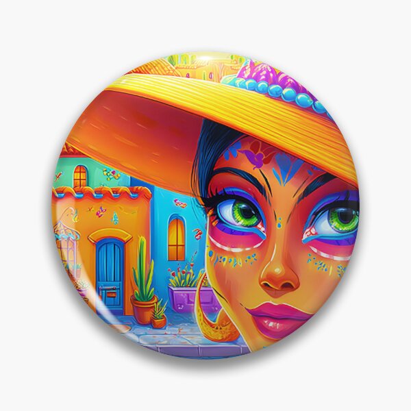 Item preview, Vibrant Cultural Scene in Colorful Latin Village designed and sold by Artessie.