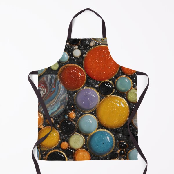 Item preview, Vibrant Marbled Cosmic Circles Gold Art designed and sold by LuminousFoundry.