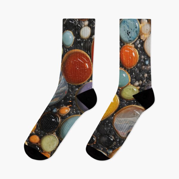 Item preview, Vibrant Marbled Cosmic Circles Gold Art designed and sold by LuminousFoundry.