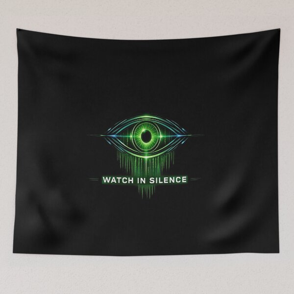 Item preview, Watch In Silence AI Cyber Eye Glitch Design  designed and sold by Xemora.