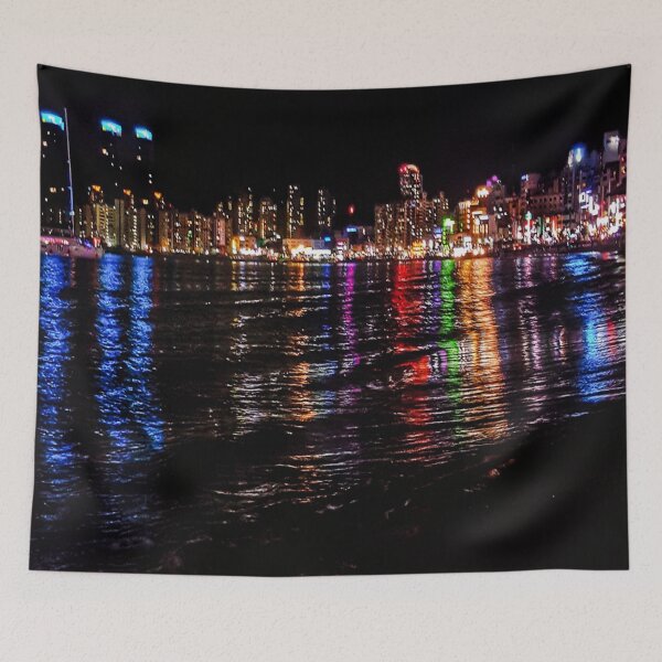 Item preview, busan nights (rainbow ocean lights edition) designed and sold by calinedesign.