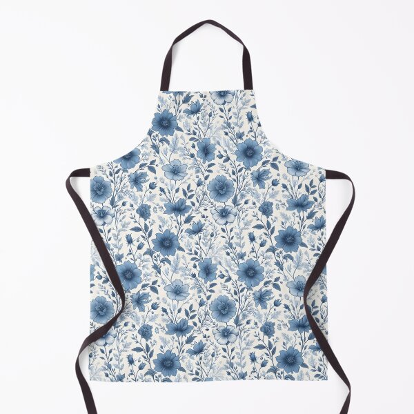 Item preview, Soft Blue Wildflower Botanical Pattern designed and sold by Apex Designs.