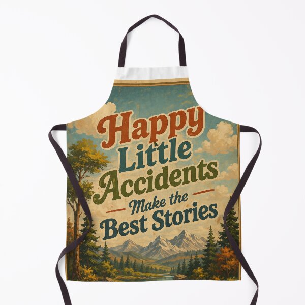 Item preview, Happy Little Accidents Make the Best Stories – Vintage Inspirational Landscape Art | Motivational Gift designed and sold by irfanshikh.