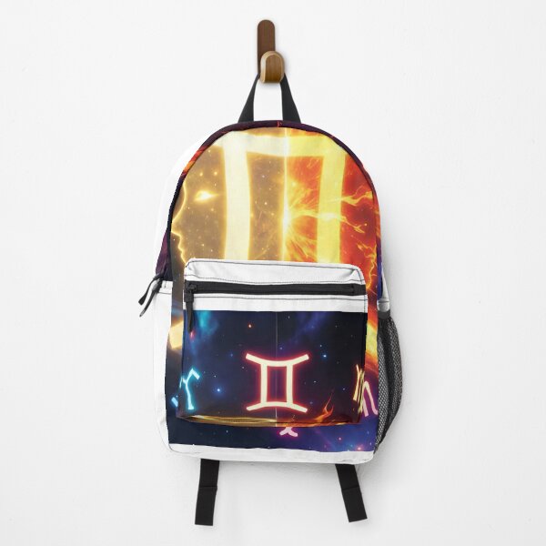 Item preview, Gemini Zodiac Fire Cosmic Symbol All Signs Art designed and sold by Zodiac Celestial Art.