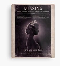 Missing Princess Anastasia Romanov Metal Print