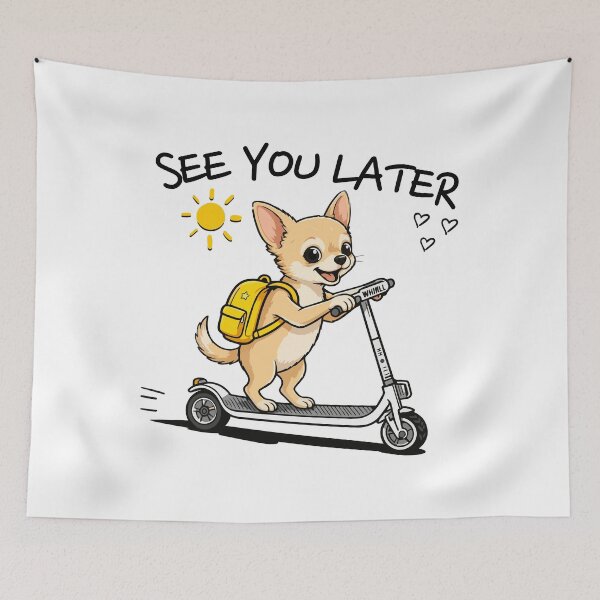 Item preview, Last Day of School  Chihuahua Dog “See You Later” Funny Kids Cartoon Design designed and sold by ArtByKatti.