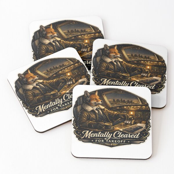 Item preview, Mentally Cleared For Takeoff Luxury Aviation Pilot Aesthetic designed and sold by StickyGuys.