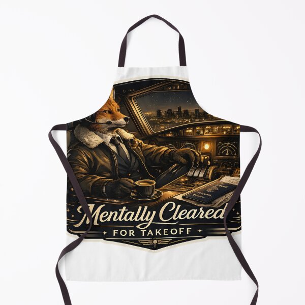 Item preview, Mentally Cleared For Takeoff Luxury Aviation Pilot Aesthetic designed and sold by StickyGuys.