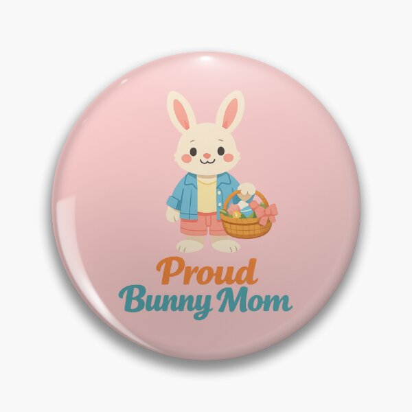 Item preview, Proud Bunny Mom Rabbit Lover Gift Cute Easter Bunny designed and sold by PunchDrop.