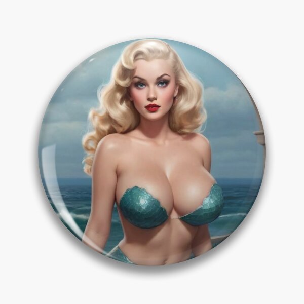 Item preview, Vintage Siren: Glamorous Mermaid Pin-Up Art designed and sold by MissSaylor.