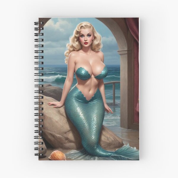 Item preview, Vintage Siren: Glamorous Mermaid Pin-Up Art designed and sold by MissSaylor.