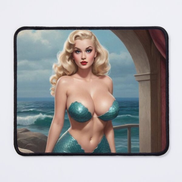 Item preview, Vintage Siren: Glamorous Mermaid Pin-Up Art designed and sold by MissSaylor.