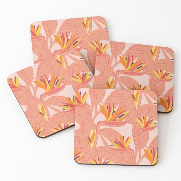 Item preview, SUNSET BIRDS OF PARADISE - Cloud Pink designed and sold by Courtney Nicholls.