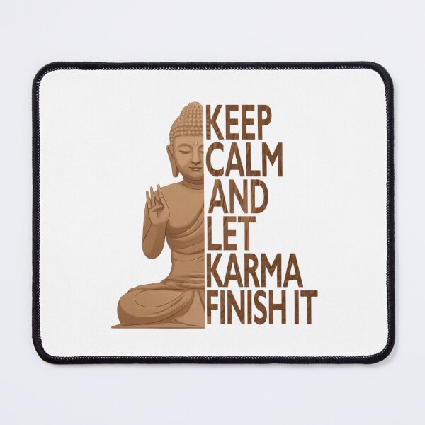 Item preview, Keep Calm & Let Karma Finish It Buddha designed and sold by montaodujour.