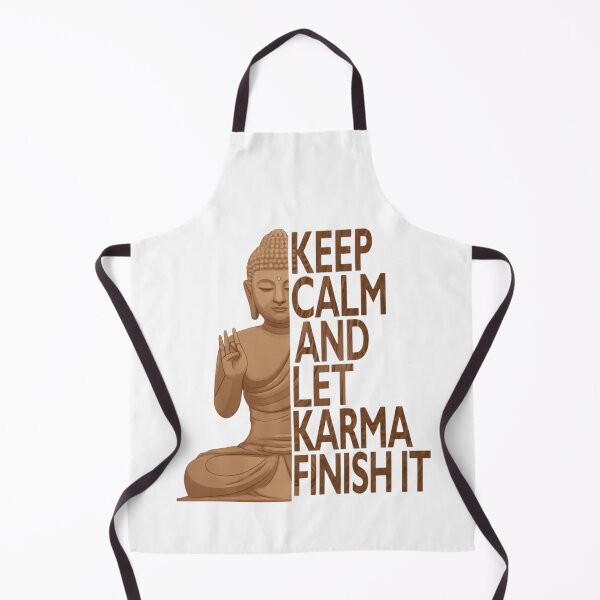 Item preview, Keep Calm & Let Karma Finish It Buddha designed and sold by montaodujour.
