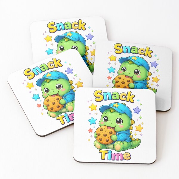 Item preview, Snack Time Dinosaur Shirt – Cute Kawaii Dino Cookie Lover Design designed and sold by Clothes With Smiling Animals Walt Gral.