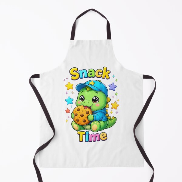 Item preview, Snack Time Dinosaur Shirt – Cute Kawaii Dino Cookie Lover Design designed and sold by Clothes With Smiling Animals Walt Gral.