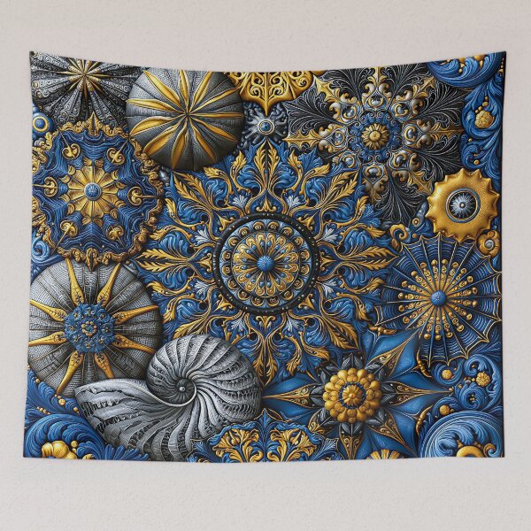 Aperçu de l'œuvre Or, bleu et argent créée et vendue par JPugliese.