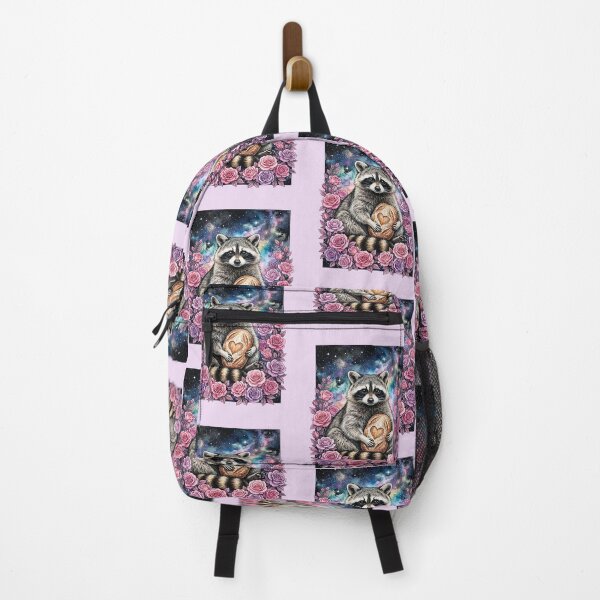 Item preview, Raccoon Holding Heart Bread in Rose Galaxy designed and sold by the artedivino.