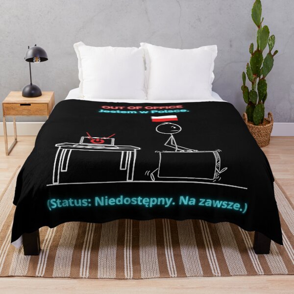Item preview, Black OUT OF OFFICE Jestem w Polsce - Funny Polinglish Polish Expat Humor Gift designed and sold by VibePolinglish.