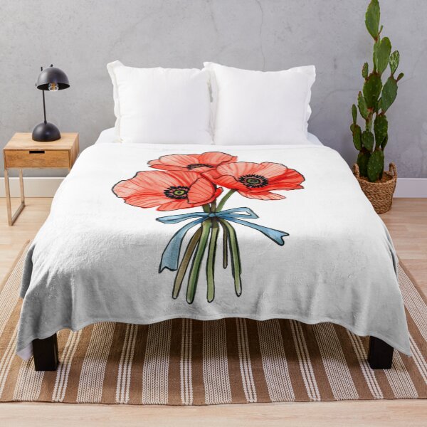 Item preview, Bouquet of red poppy flowers designed and sold by uunaa.