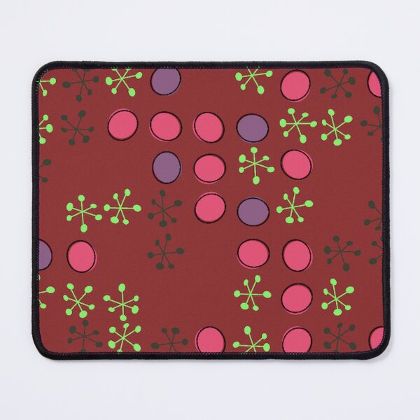 Item preview, Retro Whimsy: Mid-Century Pink & Green Pop Pattern designed and sold by mittie101.