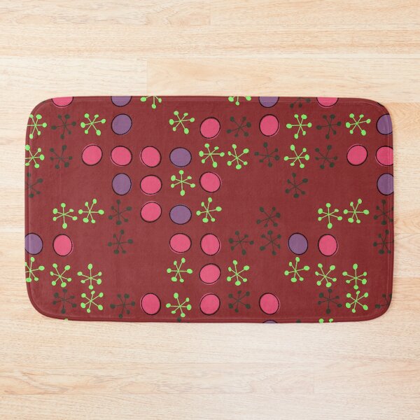 Item preview, Retro Whimsy: Mid-Century Pink & Green Pop Pattern designed and sold by mittie101.