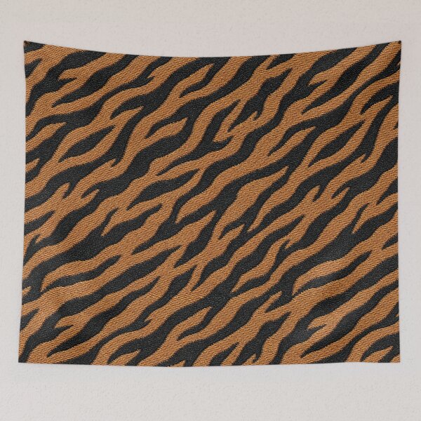 Item preview, Embroidered tiger pattern designed and sold by AIEverything.