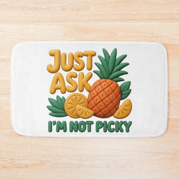 Item preview, Just Ask I'm Not Picky Pineapple Orange 3D Graphic T-Shirt designed and sold by MerchlyMike.