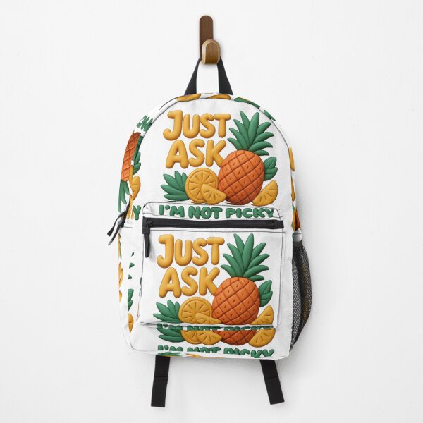 Item preview, Just Ask I'm Not Picky Pineapple Orange 3D Graphic T-Shirt designed and sold by MerchlyMike.