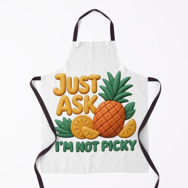 Item preview, Just Ask I'm Not Picky Pineapple Orange 3D Graphic T-Shirt designed and sold by MerchlyMike.