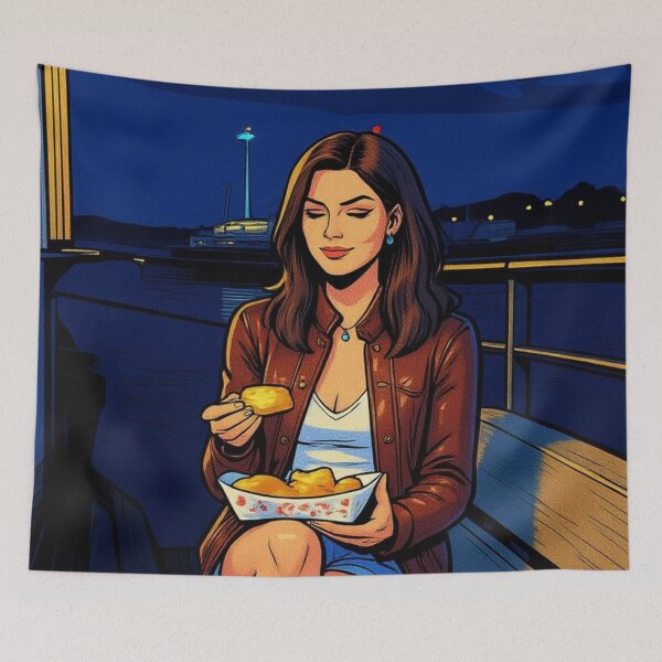 Item preview, Lederbraun Kabeljau und Pommes designed and sold by pjd94.