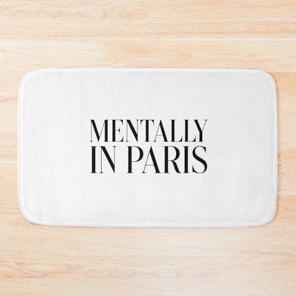 Item preview, Mentally In Paris Minimalist Aesthetic Typography Design designed and sold by astersgraphics.