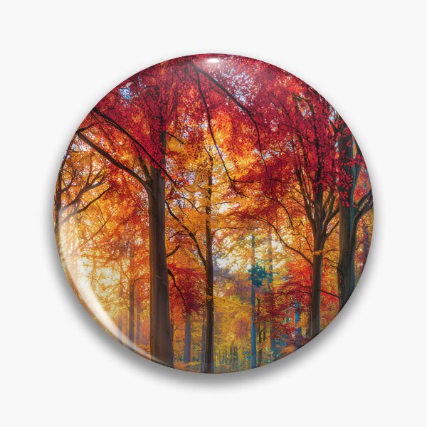 Item preview, Vibrant Autumn Forest with Golden Sunlight Effects designed and sold by Artessie.