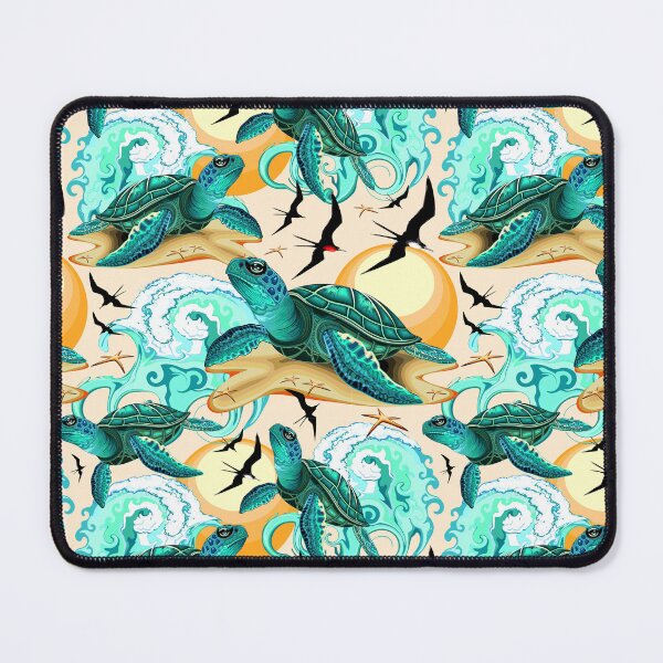Item preview, Sea Turtle, Ocean Wave and Frigate Birds designed and sold by BluedarkArt.