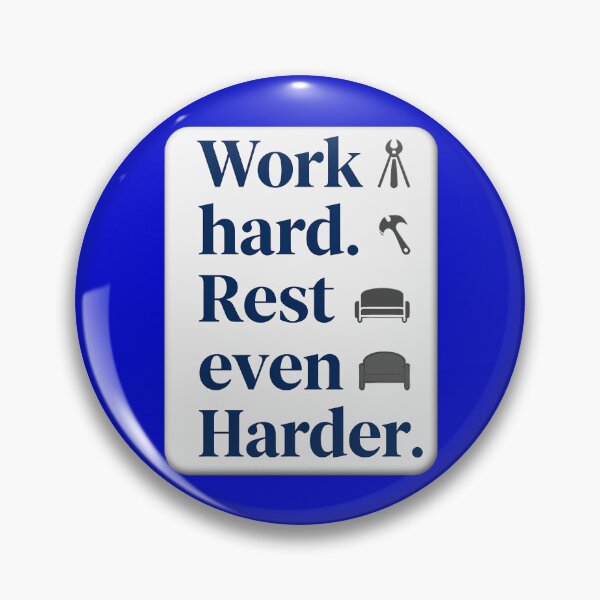 Item preview, Work Hard Rest Even Harder Bold Typography Shirt designed and sold by Topoartispp.