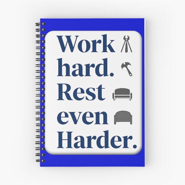 Item preview, Work Hard Rest Even Harder Bold Typography Shirt designed and sold by Topoartispp.