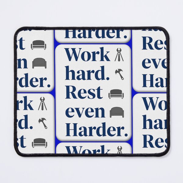 Item preview, Work Hard Rest Even Harder Bold Typography Shirt designed and sold by Topoartispp.